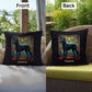 Black Belgian Malinois Pillow, personalized stained glass art, indoor/outdoor dog décor