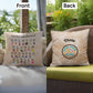 Brain Buzz Vibes from A to Z Personalized Indoor/Outdoor Pillow - Mental Wellness Slang Pillow, Supportive Gift, Therapy Decor - MySisterIsASurvivor