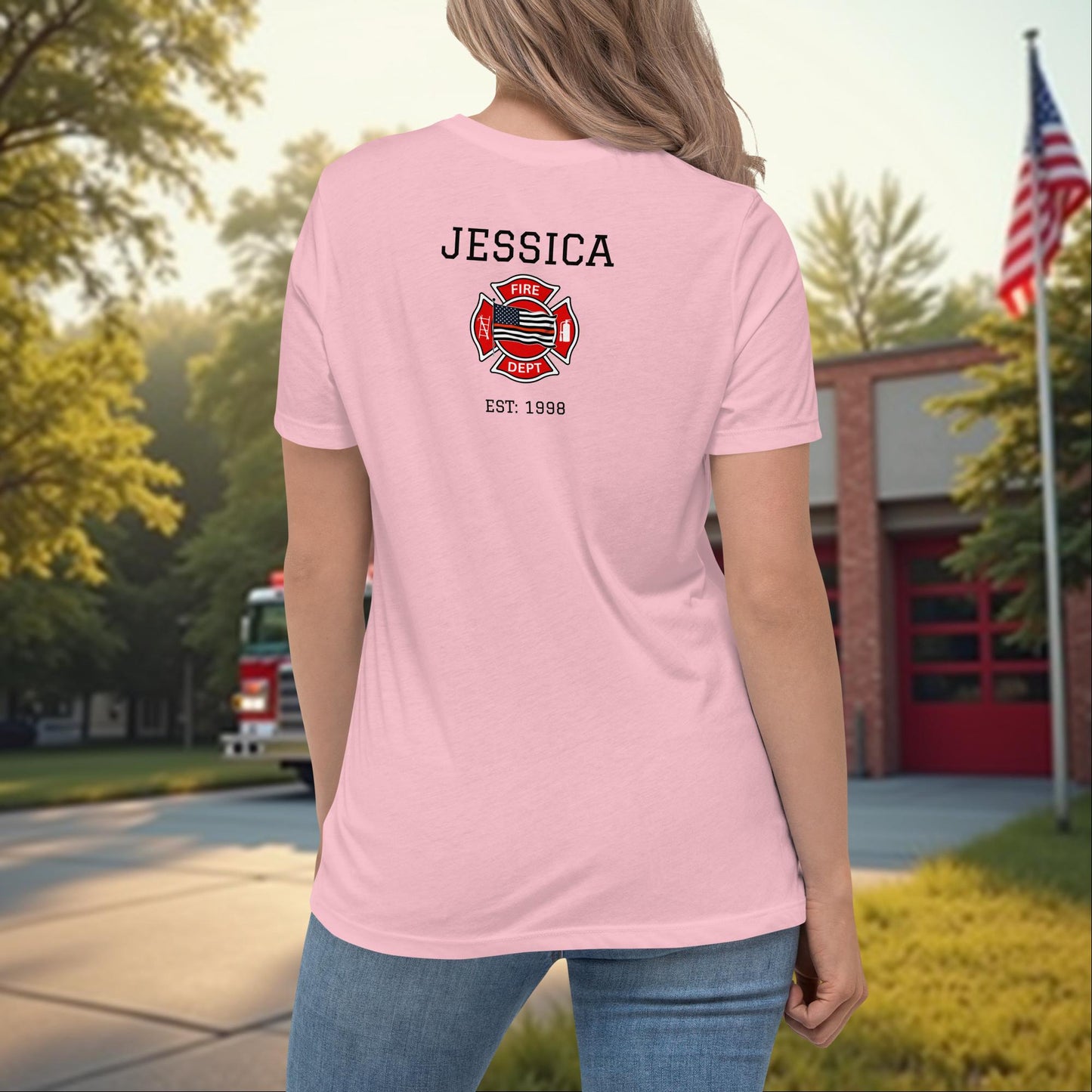 Brave. Burned Out. Women’s Relaxed T-Shirt - Firefighter Support Tee for Mental Health and Burnout Awareness - MySisterIsASurvivor