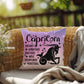 Capricorn zodiac pillow with earthy tones and spiritual astrology vibes