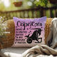Capricorn zodiac pillow with earthy tones and spiritual astrology vibes