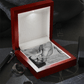 Cuban link chain gift with “Thank You For Teaching Me” message – dad graduation or milestone present