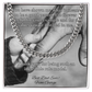 Cuban link chain with card “You Have Shown Me” – sentimental gift for life lessons from dad