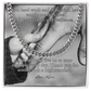 Cuban link chain with message “Your Hard Work And Dedication” – hardworking dad tribute gift