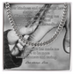 Cuban link chain with card “Your Kindness And Compassion” – gentle and loving father gift