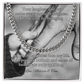 Cuban link chain with message “Your Laughter And Joy” – joyful dad keepsake necklace