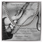 Cuban link chain with “Your Love And Guidance” message card – wise dad gift necklace