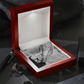 Cuban link chain with message “Your Wisdom Has Been” – father figure or mentor necklace gift