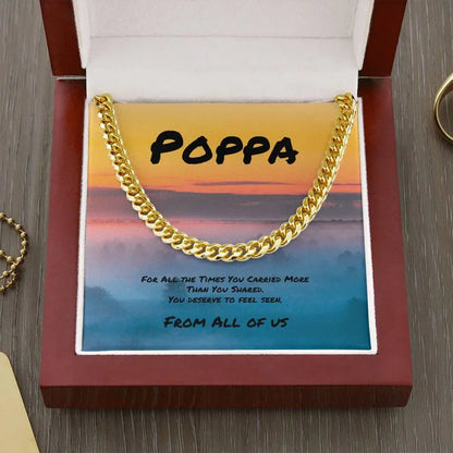 Shop our premium cuban link necklace for all the times you carried more from MySisterIsASurvivor.