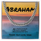 Real Strength Is Found Cuban Link Necklace, Personalized Jewelry for Fathers & Mentors - MySisterIsASurvivor