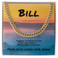 You Carry the Weight Cuban Link Necklace, Symbolic Jewelry for a Strong Man - MySisterIsASurvivor