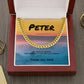 You Show Up. Always Cuban Link Necklace, Meaningful Gift for Supportive Men - MySisterIsASurvivor