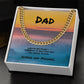You’re Not Alone Cuban Link Necklace, Thoughtful Gift for Loved Ones Who Support You - MySisterIsASurvivor