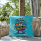 Personalized "Don’t Be A Stress Ball" indoor/outdoor pillow, mental health support cushion for anxiety relief.