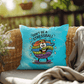 Personalized "Don’t Be A Stress Ball" indoor/outdoor pillow, mental health support cushion for anxiety relief.