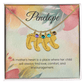 Engraved Baby Feet Necklace with Birthstone – A Mother's Heart: A Place of Love, Comfort & Encouragement | Perfect Gift for New Moms