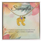 Engraved Baby Feet Necklace with Birthstone – A Mother's Love, A Beacon of Light | Perfect Gift for New Moms