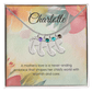 Engraved Baby Feet Necklace with Birthstone – A Mother's Love: A Never-Ending Embrace | Perfect Gift for New Moms