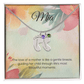 Engraved Baby Feet Necklace with Birthstone – A Mother's Love: Like a Gentle Breeze Guiding Her Child | Ideal Gift for New Moms