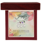 Engraved Baby Feet Necklace with Birthstone – A Mother's Love, Radiating Strength & Love | Perfect Gift for Moms & New Moms