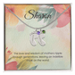 Engraved Baby Feet Necklace with Birthstone – A Mother's Love Ripples Through Generations | Ideal Gift for New Moms