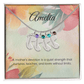Engraved Baby Feet Necklace with Birthstone – A Mother's Quiet Strength, Nurturing & Loving | Perfect Gift for New Moms