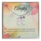 Engraved Baby Feet Necklace with Birthstone – A Mother's Quiet Strength, Nurturing & Loving | Perfect Gift for New Moms