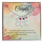 Engraved Baby Feet Necklace with Birthstone – A Mother's Spirit Woven into Every Moment | Gift for New Moms