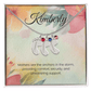 Engraved Baby Feet Necklace with Birthstone – Anchored in Love: A Mother's Comfort & Support | Ideal Gift for New Moms