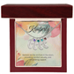 Engraved Baby Feet Necklace with Birthstone – Anchored in Love: A Mother's Comfort & Support | Ideal Gift for New Moms