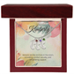 Engraved Baby Feet Necklace with Birthstone – Anchored in Love: A Mother's Comfort & Support | Ideal Gift for New Moms