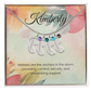 Engraved Baby Feet Necklace with Birthstone – Anchored in Love: A Mother's Comfort & Support | Ideal Gift for New Moms