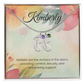 Engraved Baby Feet Necklace with Birthstone – Anchored in Love: A Mother's Comfort & Support | Ideal Gift for New Moms