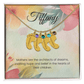 Engraved Baby Feet Necklace with Birthstone – Architects of Dreams: Love, Hope & Belief | Ideal Gift for Moms & New Moms