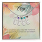 Engraved Baby Feet Necklace with Birthstone – Every Moment in a Mother's Eyes is Full of Love & Wisdom | Perfect Gift for New Moms