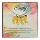Engraved Baby Feet Necklace with Birthstone – Motherhood: A Lifelong Journey of Growth & Loving Moments | Gift for New Moms