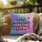 Fear Detected Deleting Lies Y2K mental health pillow custom name therapy gift - MySisterIsASurvivor