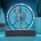 Feel It All & Flow On 7" LED Acrylic Plaque - Emotional Healing, Mental Health Gift Decor - MySisterIsASurvivor