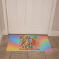 Feel It All & Flow On Personalized Welcome Mat - Retro Mental Health Entry Rug 21"x34" - MySisterIsASurvivor