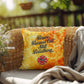 Custom pillow for firefighters featuring a supportive message about resilience and mental health, perfect for indoor or outdoor use.
