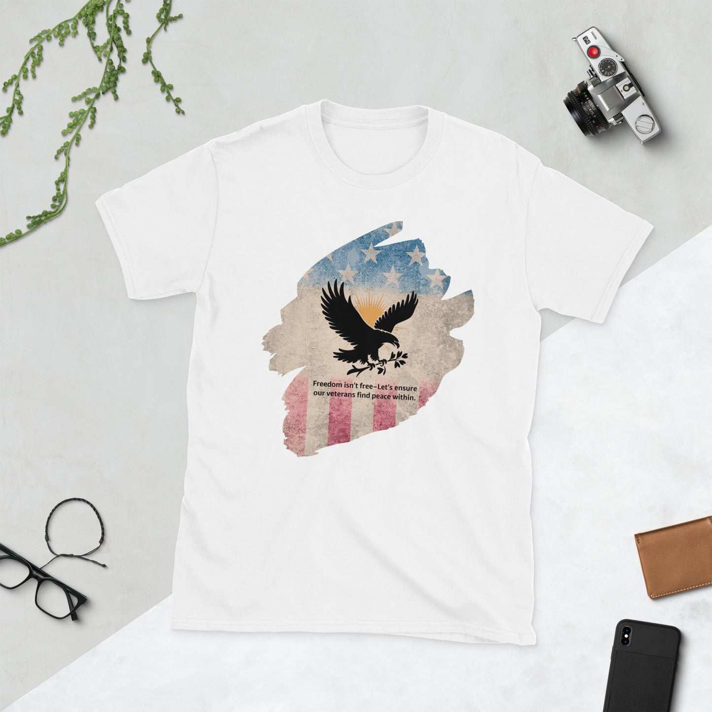 Freedom Isn't Free T-Shirt | Veteran Tribute Gift | PTSD Awareness Shirt | Memorial Day Tee | Mental Health Support Unisex Shirt