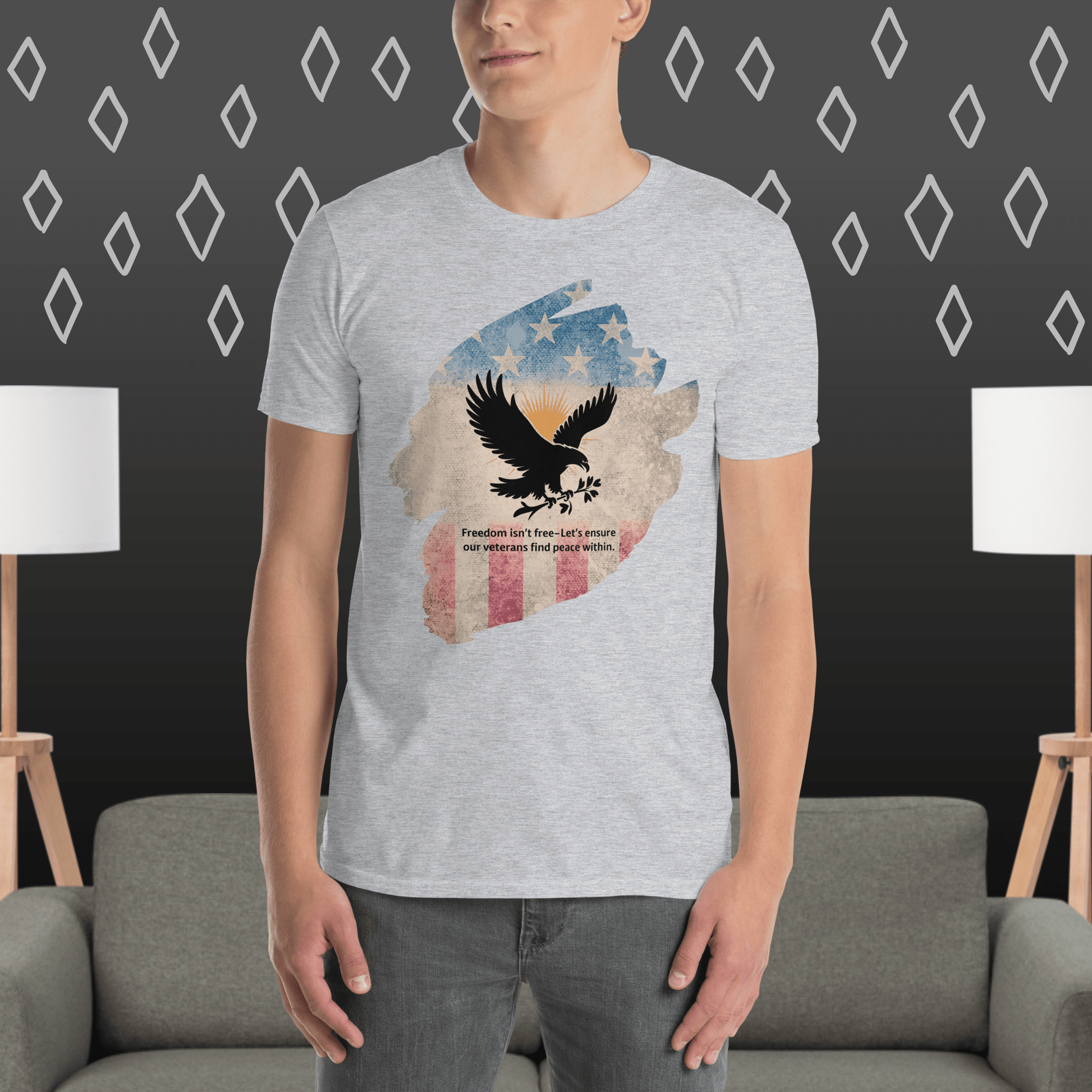 Freedom Isn't Free T-Shirt | Veteran Tribute Gift | PTSD Awareness Shirt | Memorial Day Tee | Mental Health Support Unisex Shirt