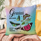 Gemini Butterfly Indoor/Outdoor Pillow - Celestial Zodiac Decor for Indoor & Outdoor Spaces