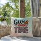 Give Yourself Time: Indoor/Outdoor Pillow for Wellness, Style & Stress Relief