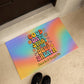 Good Days Start with a Deep Breath - Custom Entry Mat, Mental Health Affirmation Rug for Home - MySisterIsASurvivor