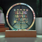 Healing Happens, Man 7" LED Acrylic Plaque - Retro Healing Mental Health Gift - MySisterIsASurvivor