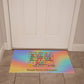 Healing Happens, Man - Personalized 70s Welcome Mat, Retro Entry Rug - MySisterIsASurvivor