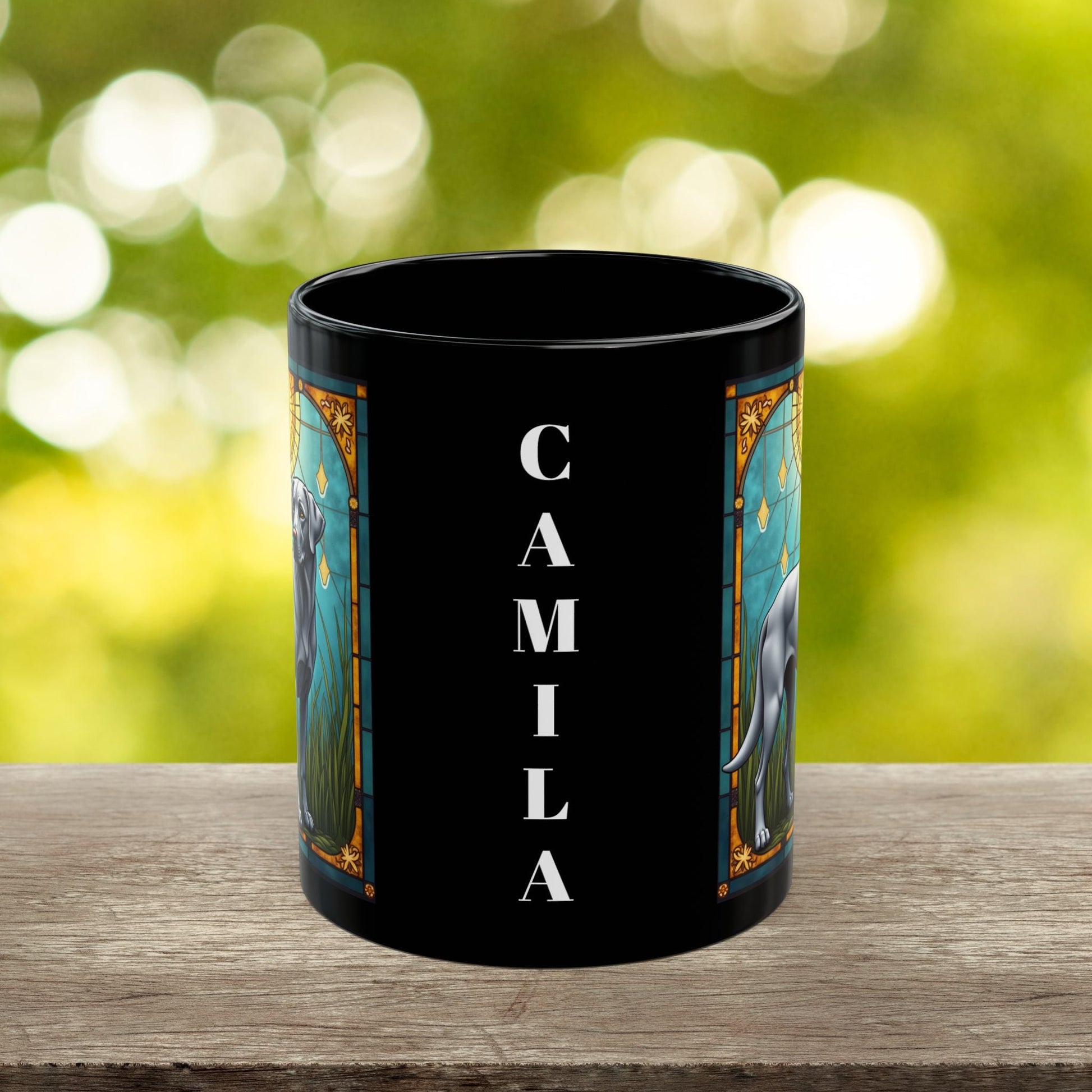 Labrador Retriever Silver personalized mug, custom coffee cup gift for silver Lab lovers