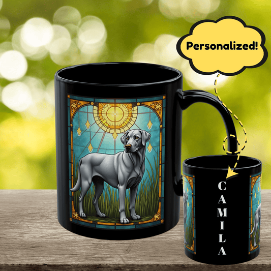 Labrador Retriever Silver personalized mug, custom coffee cup gift for silver Lab lovers