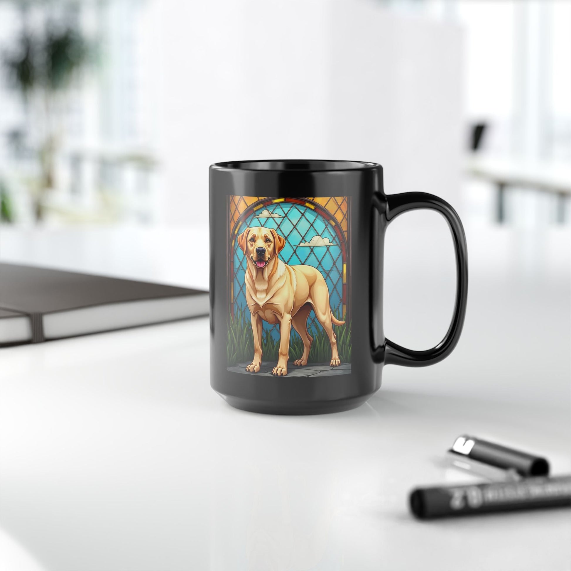 Labrador Retriever Yellow personalized mug, custom coffee cup gift for Lab parents